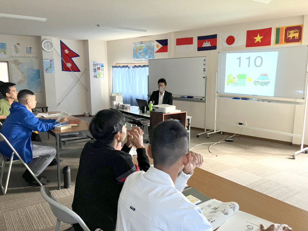 久留米警察署による交通安全教育